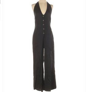 ASTR Black Halter Jumpsuit Size Small
